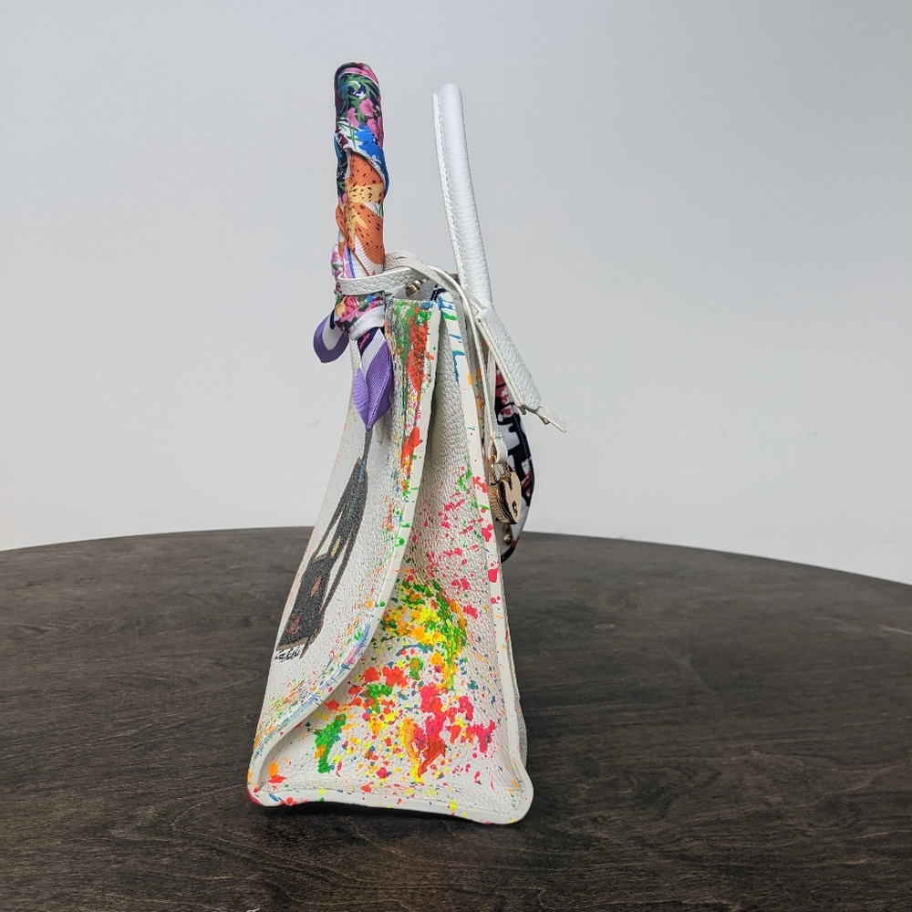 Anca Barbu Sophia Chakras Bright NWOT Handbag Purse Bag Top Handle - Picture 9 of 16